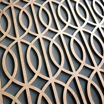 Art Deco Lattoc wooden inlay panel for furniture - stencilup.co.uk