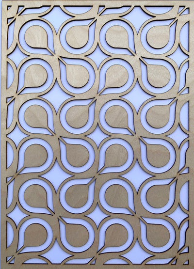 Retro Drops wooden inlay / onlay