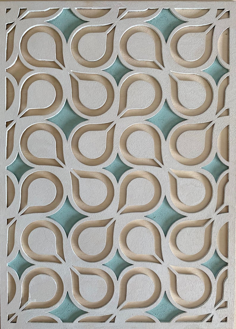 Retro Drops wooden inlay / onlay