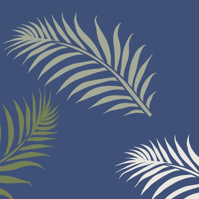 tropical leaf stencil for furniture