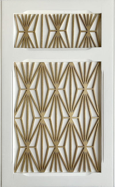 Deco Diamonds wooden onlay - wooden inlay - art deco -stencilup.co.uk