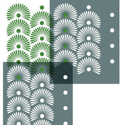Oriental Fan stencil for painting - stencilup.co.uk