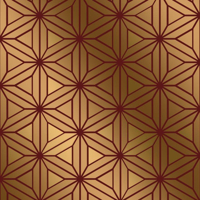 Star lattice stencil for painting furniture - craft stencil - stencil.co.uk