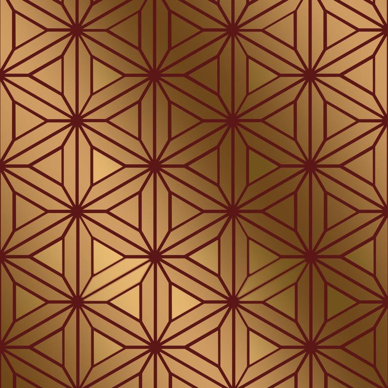 Star lattice stencil for painting furniture - craft stencil - stencil.co.uk