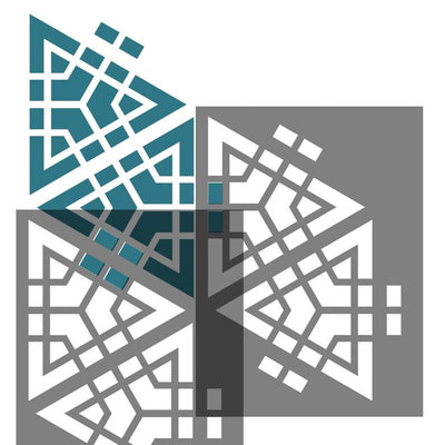 Kumiko medium Lattice Craft Stencil • Stencil for furniture