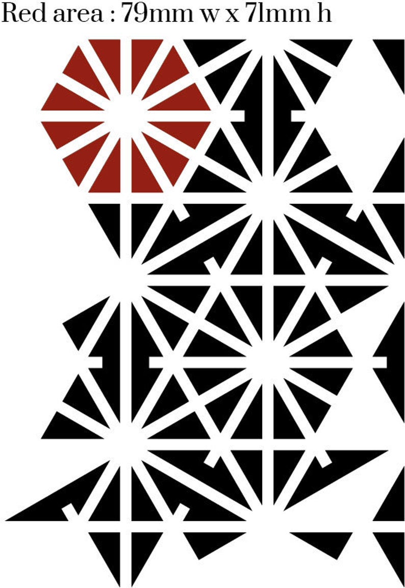 Oriental Screen Craft Stencil