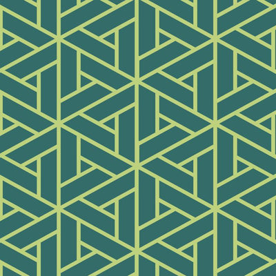 oriental triangle lattice craft stencil for painting furniture - stencilup.co.uk