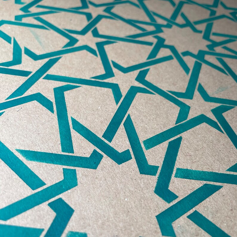 Tarsus Moroccan lattice stencil- stencil.co.uk