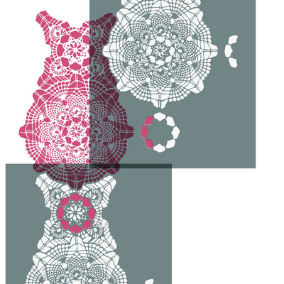 Vintage Lace Wall Stencil