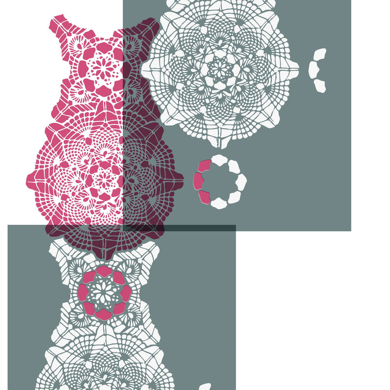 Vintage Lace Wall Stencil