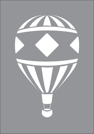 Hot Air Balloons Wall Stencil