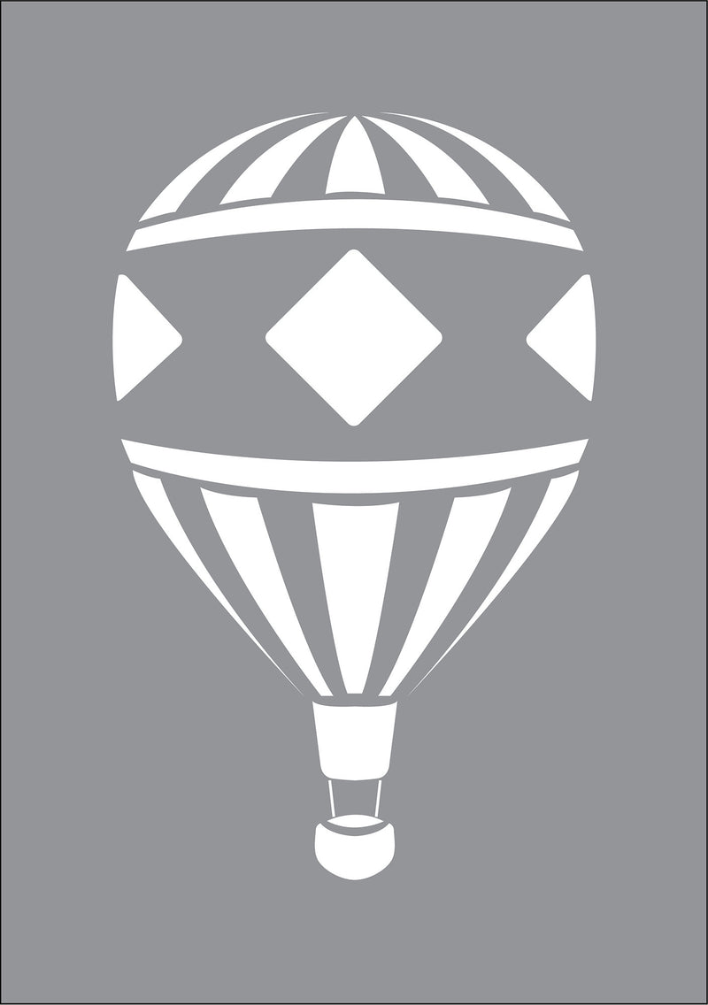 Hot Air Balloons Wall Stencil