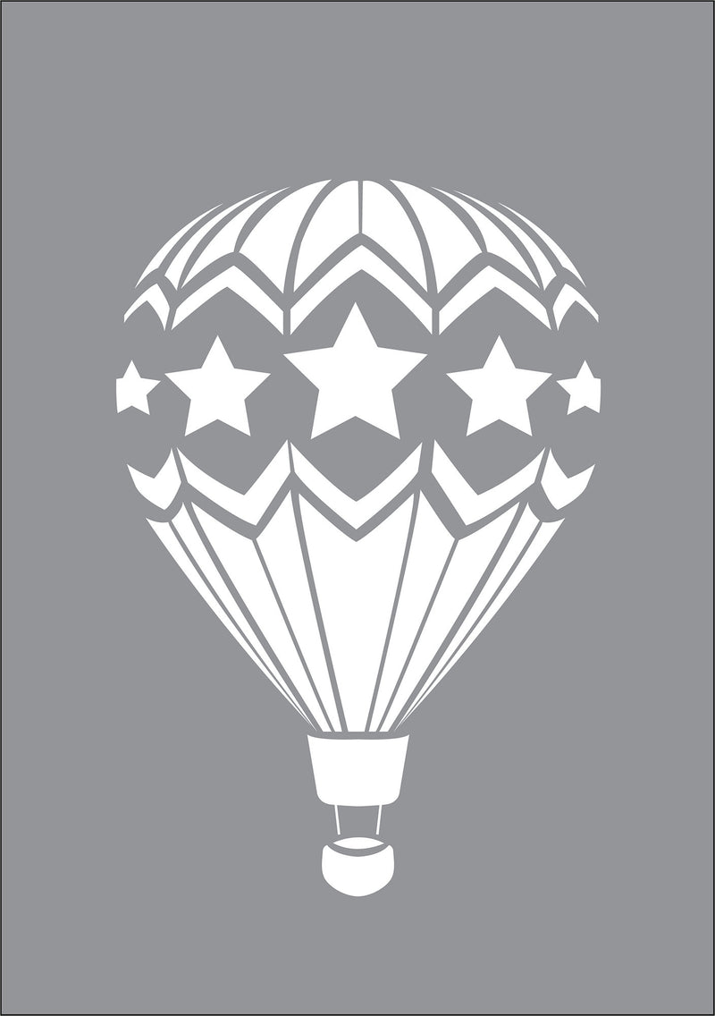 Hot Air Balloons Wall Stencil