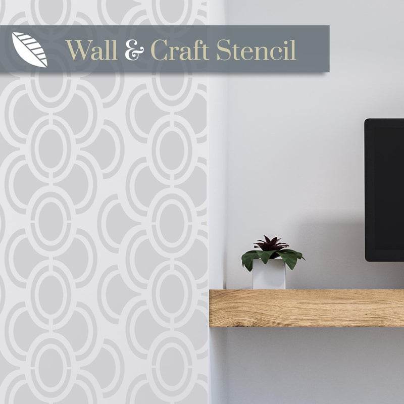 Retro wall stencil