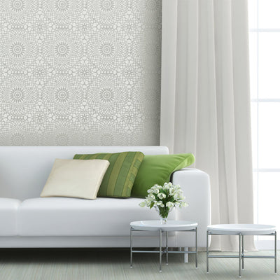 circular vintage lace wall stencil - stencil.co.uk