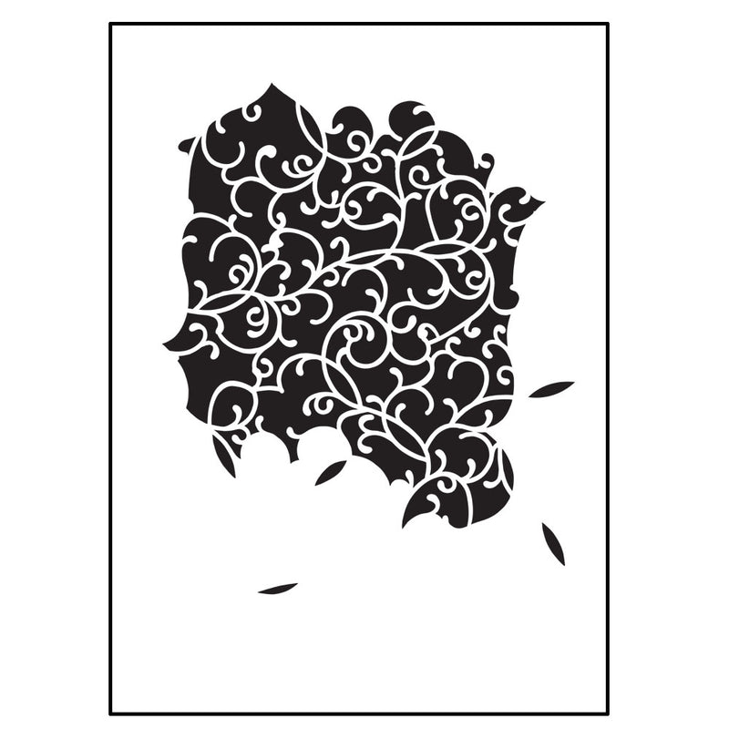 Italian scroll classic painted wall stencil